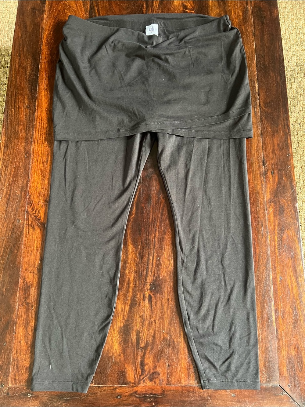 Cabi Black Skirted Leggings - Like New!  Size Large